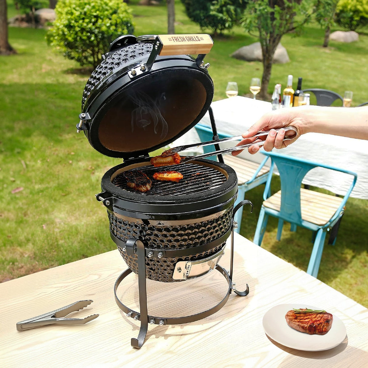 Barbecue au Charbon de Bois Kamado - 33 cm (13")
