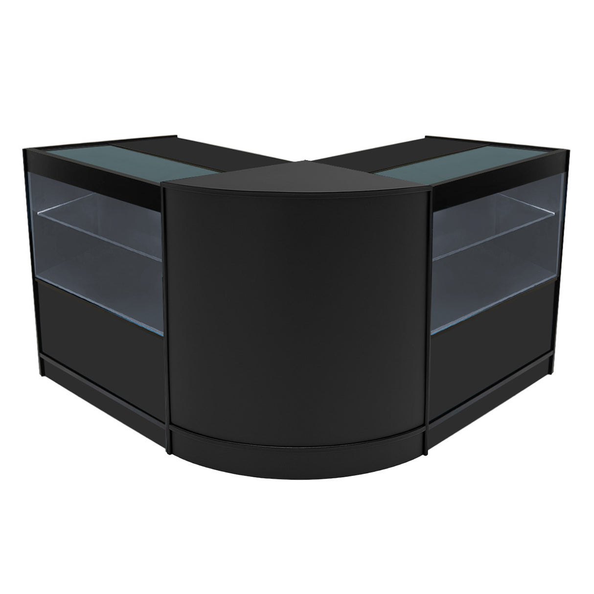 Comptoirs de Vente à LED Ensemble Selene - Noir CM60, 2 x C900