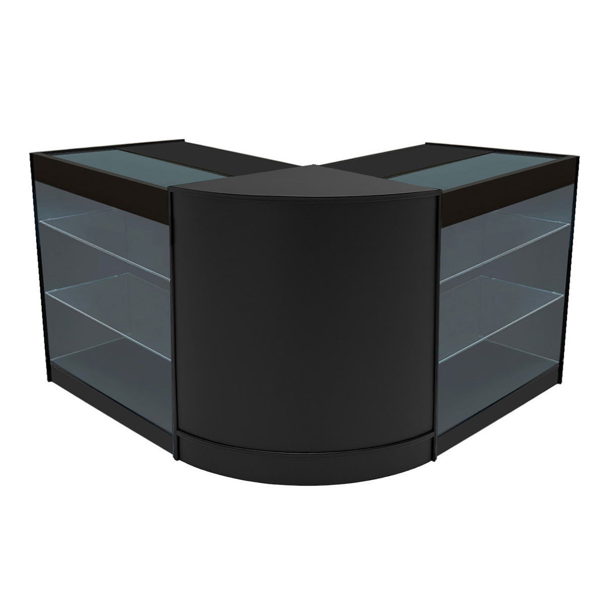 Comptoirs de Vente à LED Ensemble Helios - Noir CM60, 2 x K900