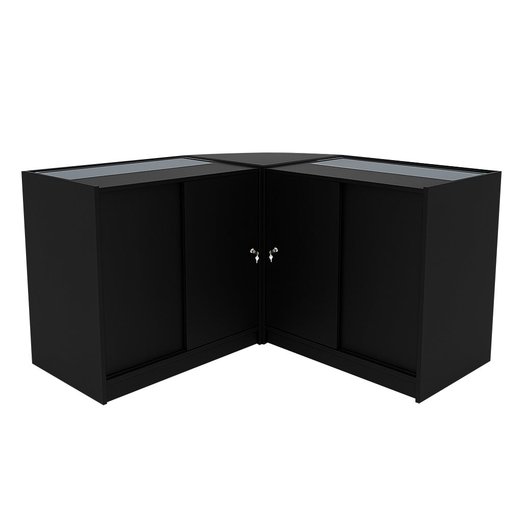 Comptoirs de Vente à LED Ensemble Adonis - Noir CM60, B900, C900