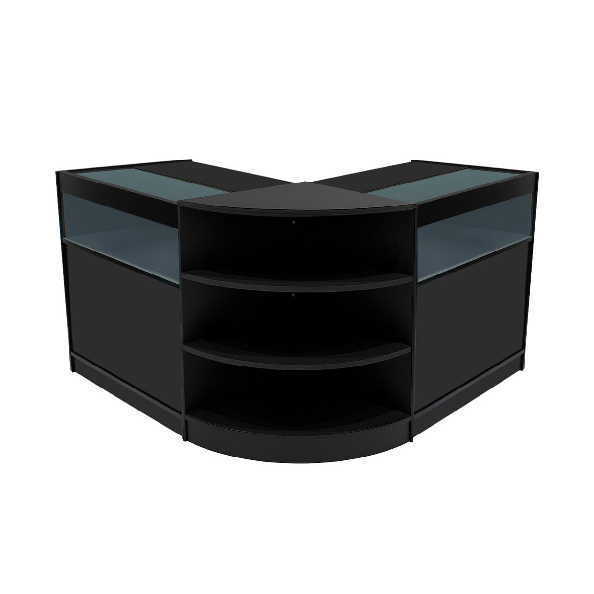 Comptoirs de Vente à LED Ensemble Theseus - Noir LM60, 2 x B900