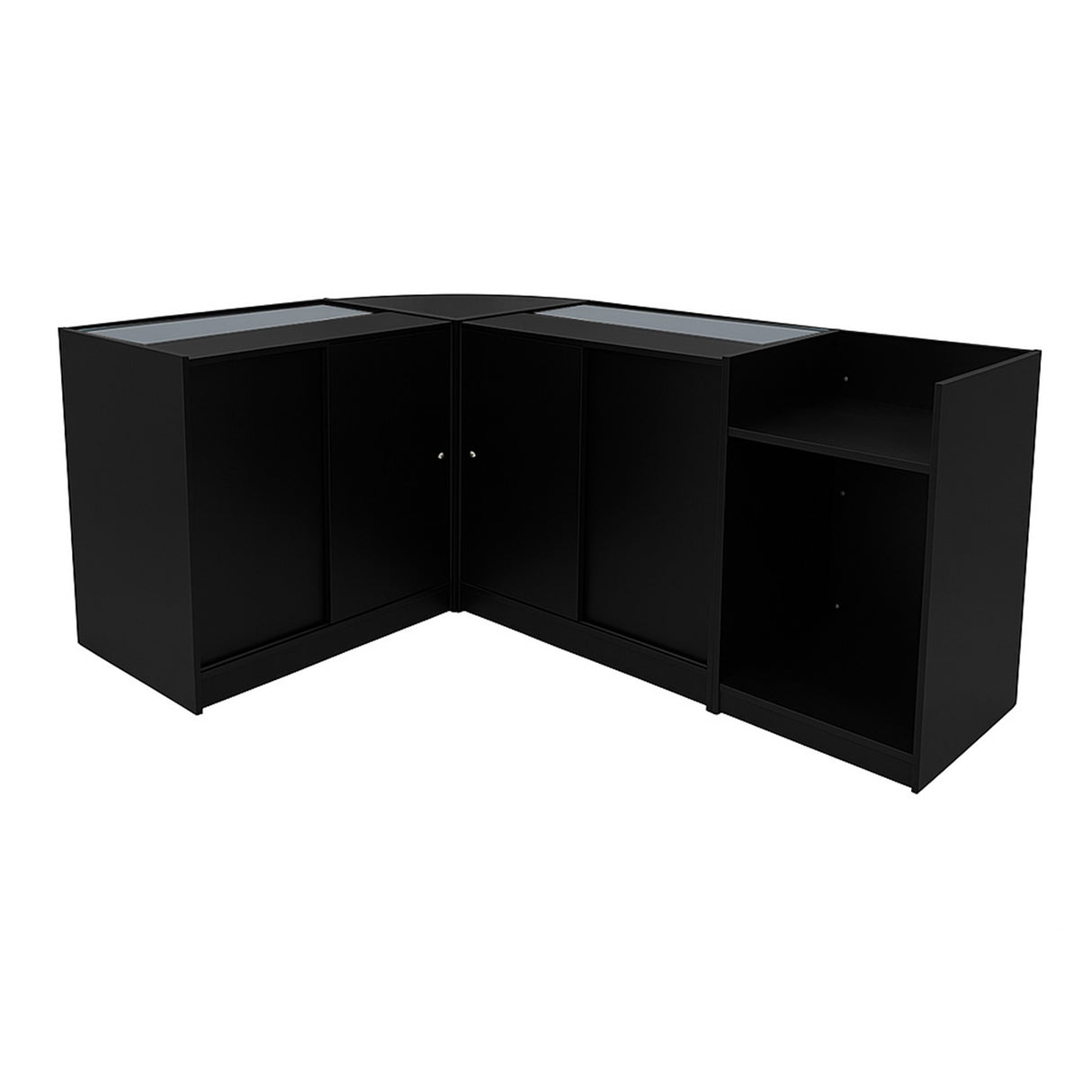 Comptoirs de Vente à LED Ensemble Eclipse - Noir LM60, 2 x C900, TB60