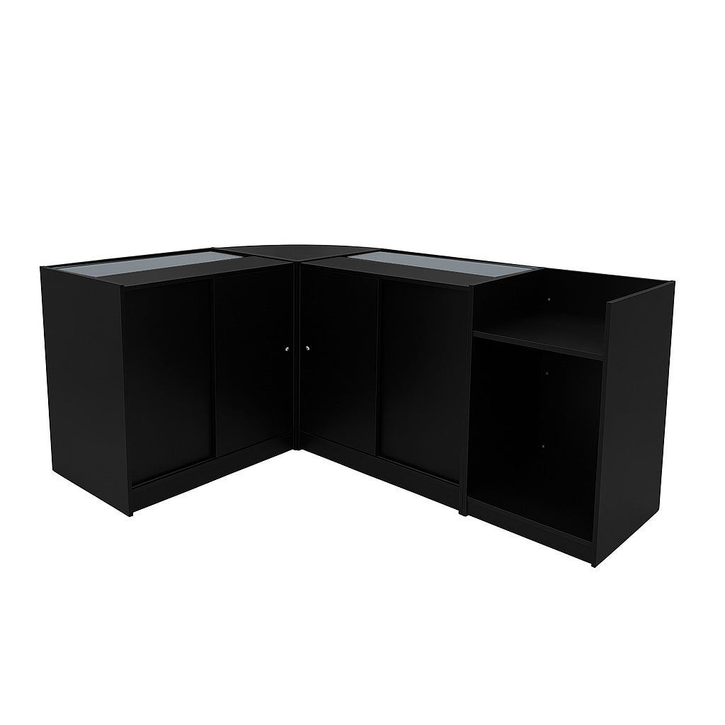 Comptoirs de Vente à LED Ensemble Theia - Noir LM60, K900, C900, TB60