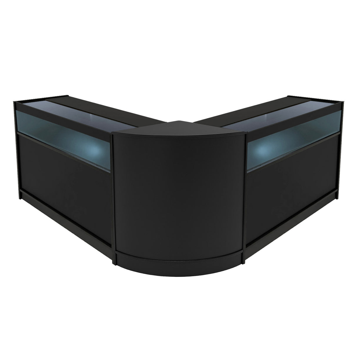 Comptoirs de Vente à LED Ensemble Iris - Noir CM60, 2 x B1200