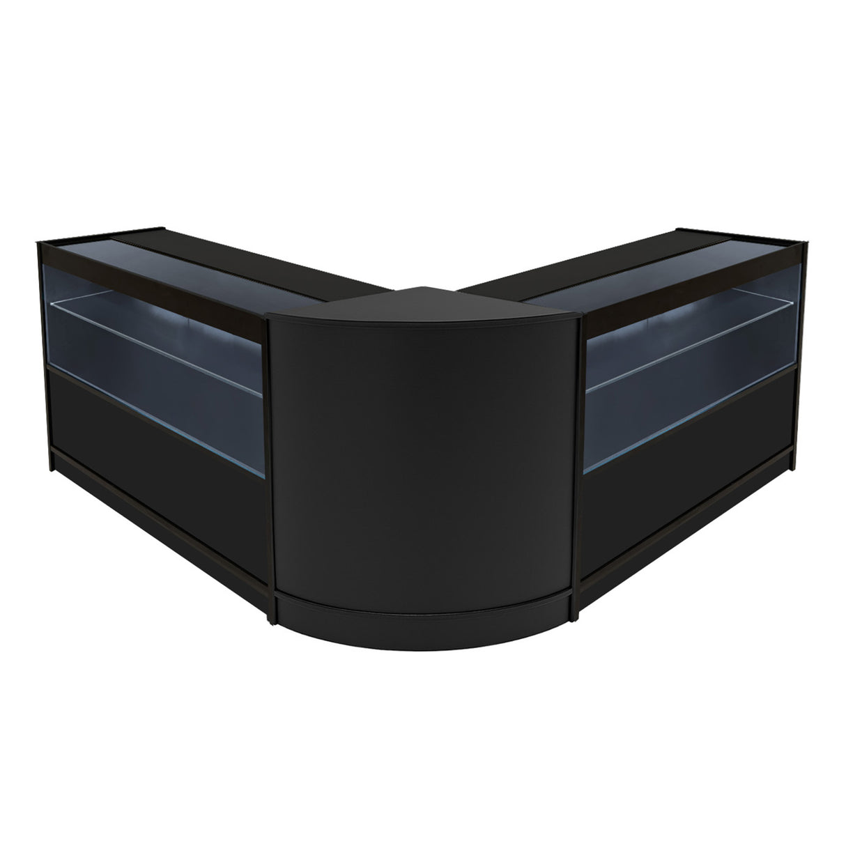 Comptoirs de Vente à LED Ensemble Selene - Noir CM60, 2 x C1200