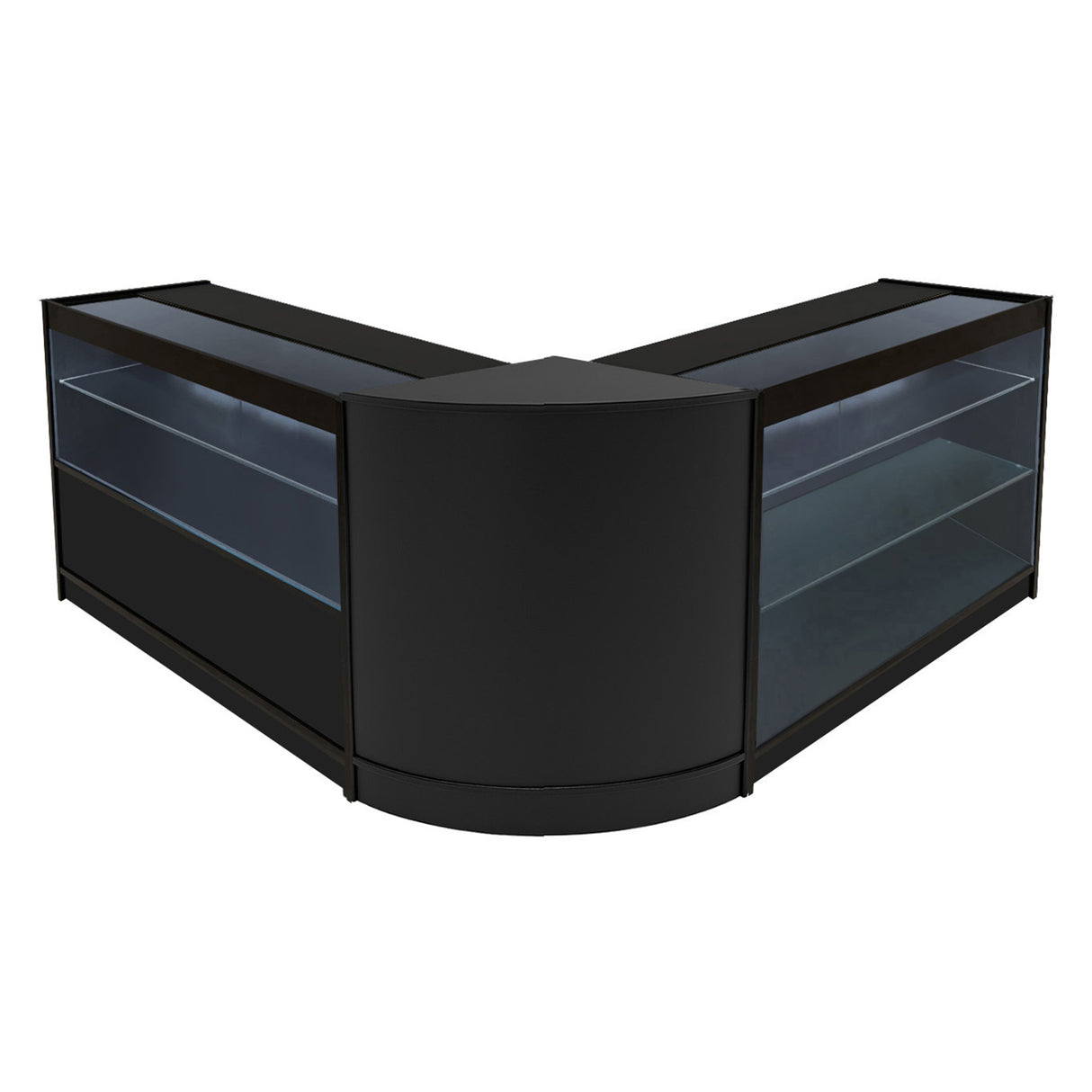 Comptoirs de Vente à LED Ensemble Hera - Noir CM60, K1200, C1200