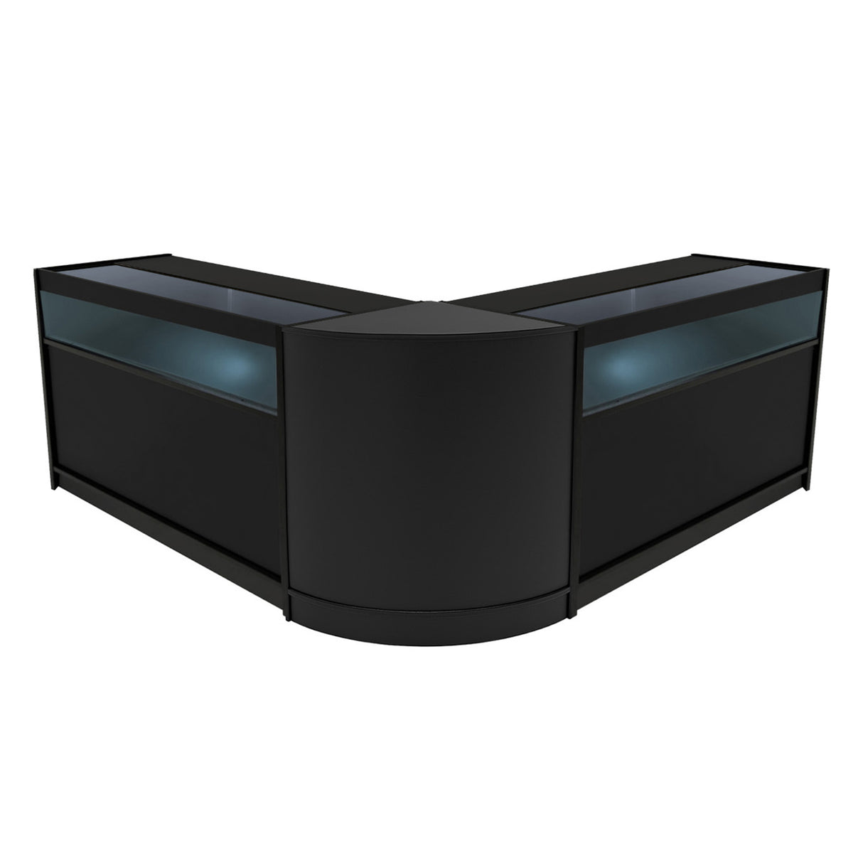 Comptoirs de Vente à LED Ensemble Iris - Noir CM60, 2 x B1500