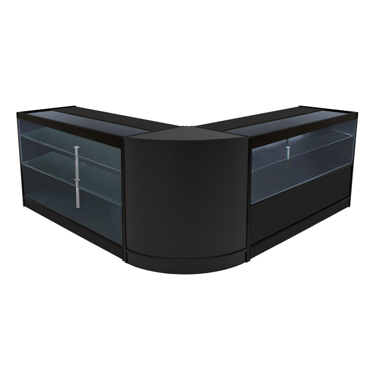 Comptoirs de Vente à LED Ensemble Hera - Noir CM60, K1500, C1500