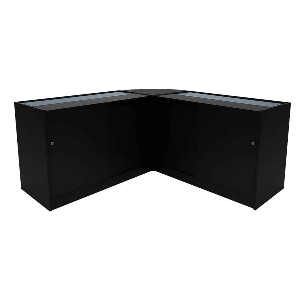 Comptoirs de Vente à LED Ensemble Hera - Noir CM60, K1500, C1500