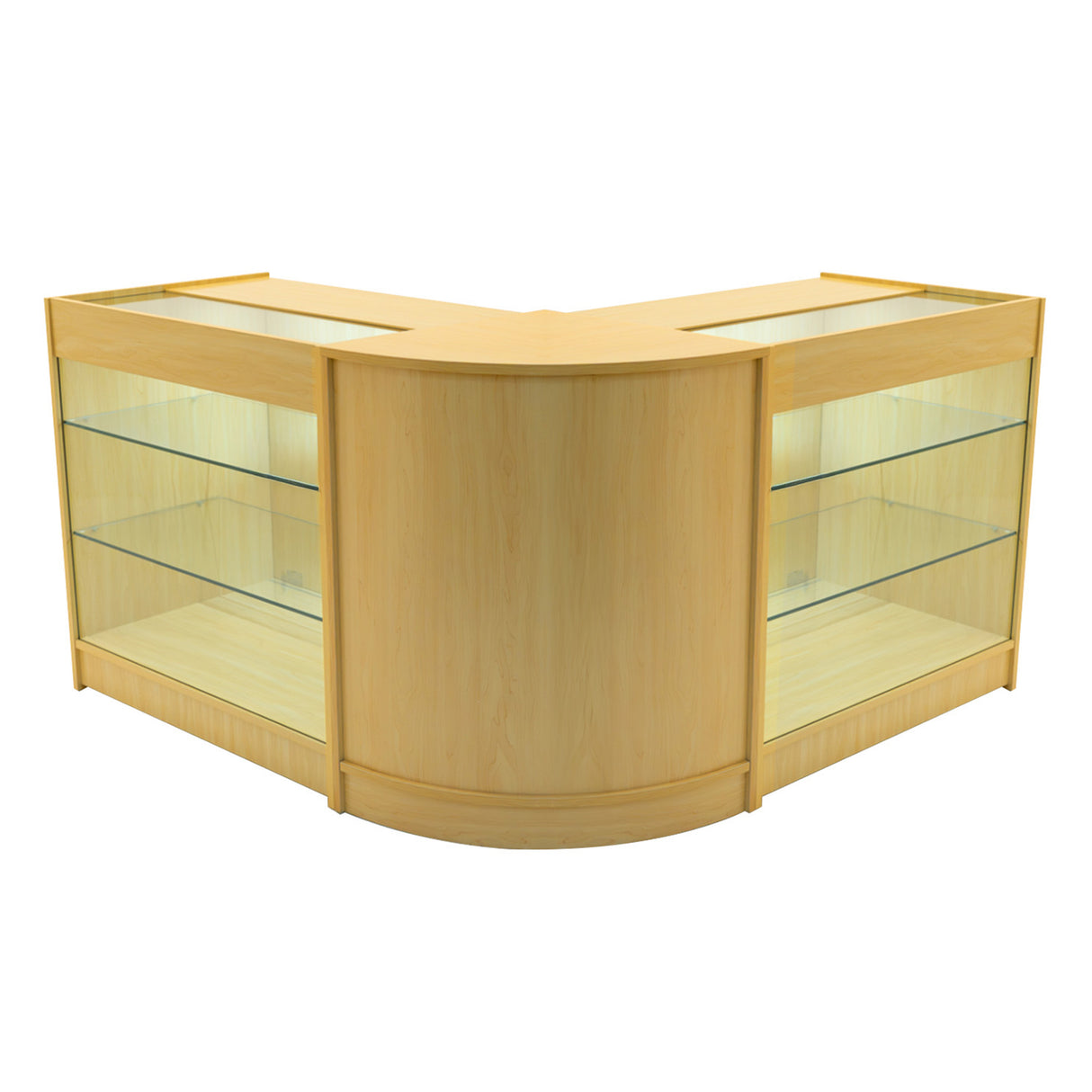 Comptoirs de Vente à LED Ensemble Helios - Érable CM60, 2 x K900