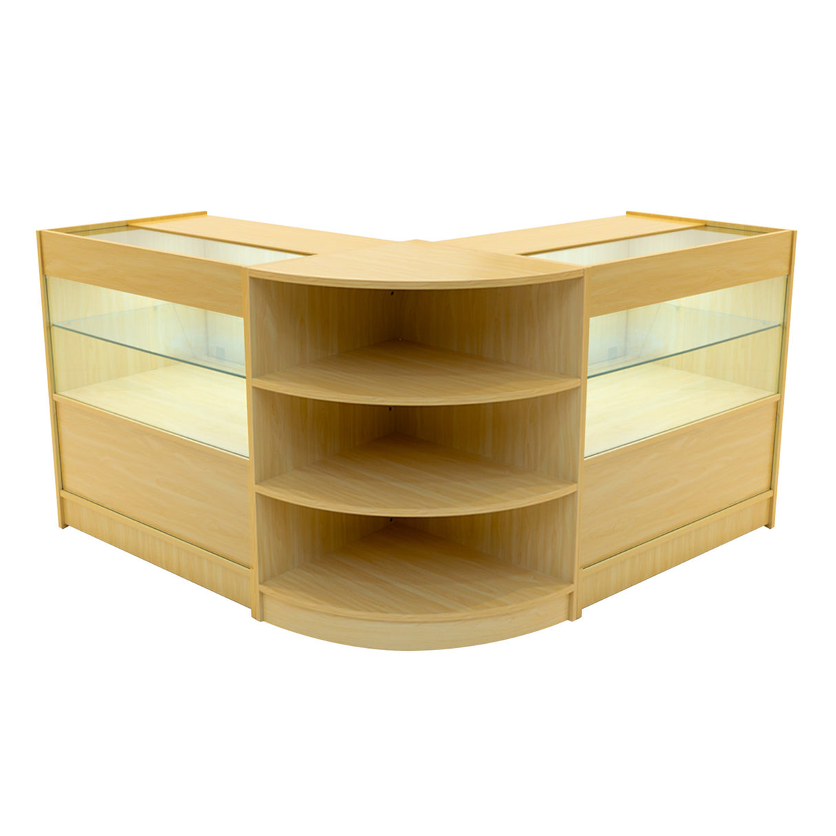 Comptoirs de Vente à LED Ensemble Andromeda - Érable LM60, 2 x C900