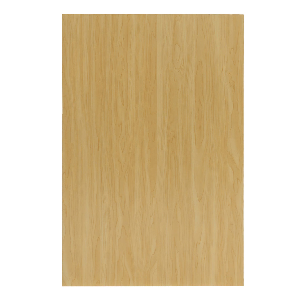 Plan de comptoir en érable clair avec texture lisse et veinage naturel, idéal pour un espace de vente moderne et lumineux