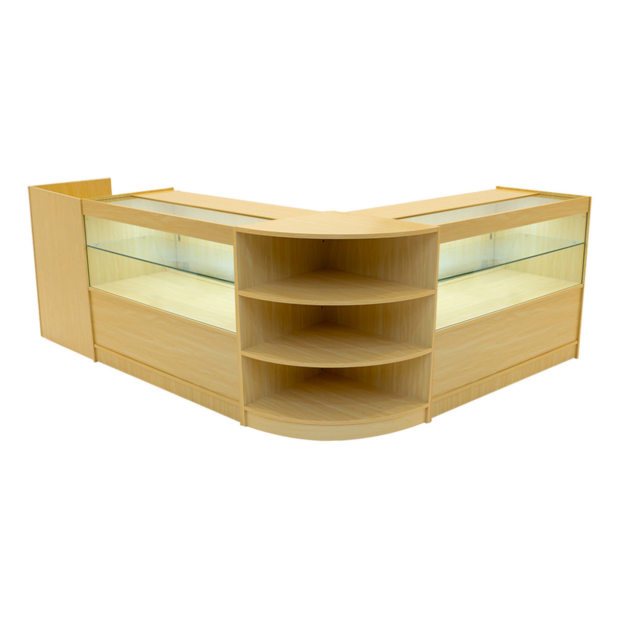 Comptoirs de Vente à LED Ensemble Eclipse - Érable LM60, 2 x C1200, TB60