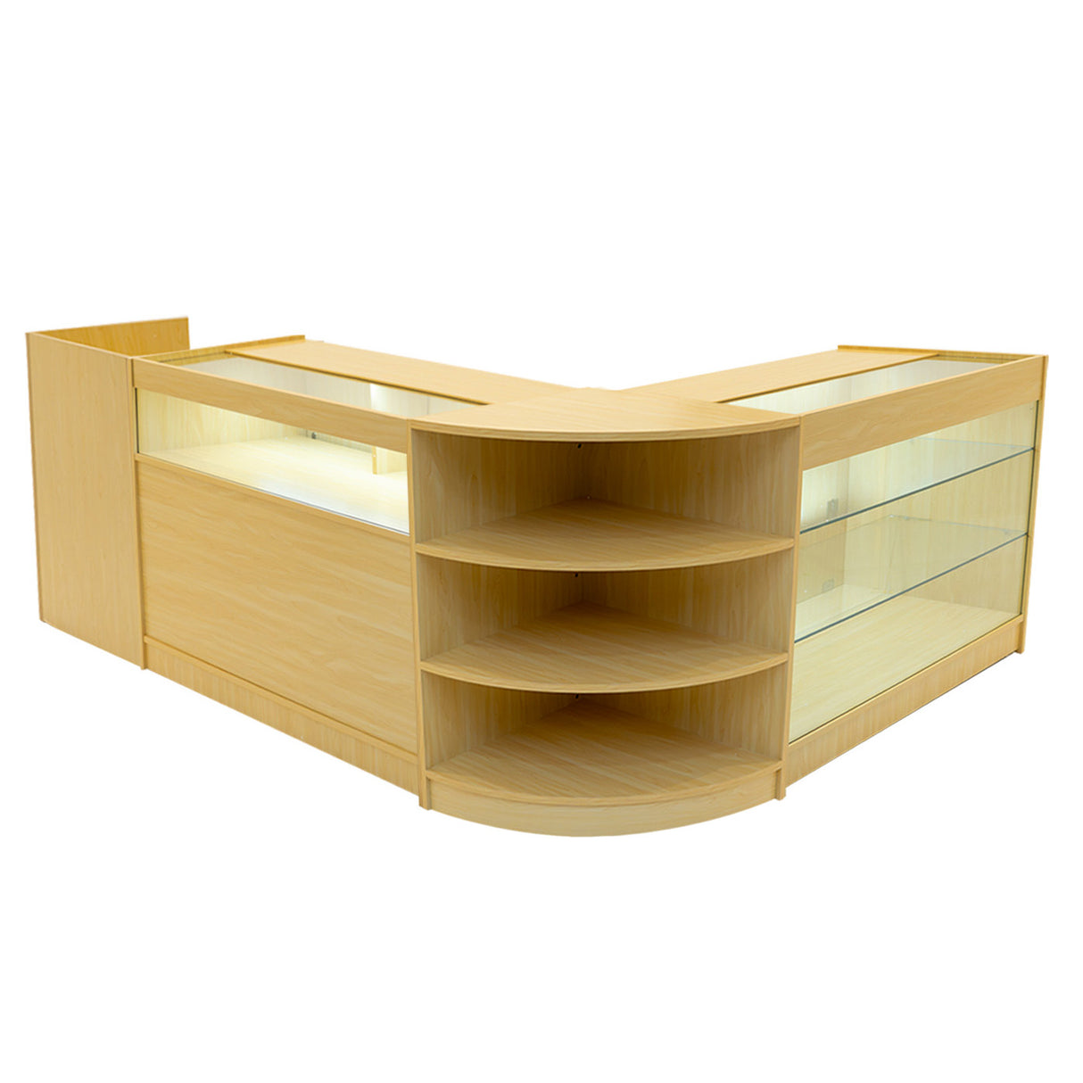 Comptoirs de Vente à LED Ensemble Hyperion - Érable LM60, B1200, K1200, TB60