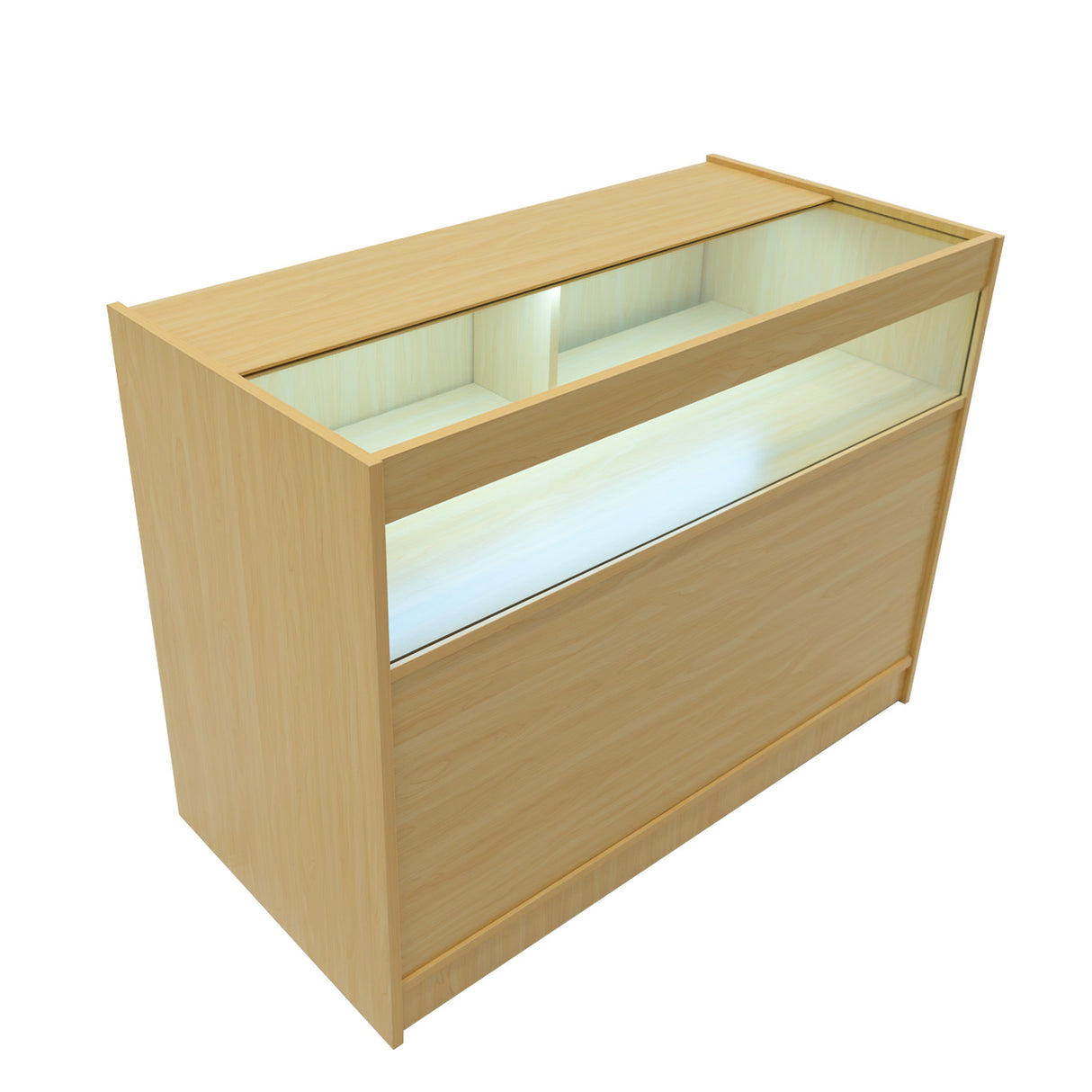 Comptoirs de Vente à LED Ensemble Hyperion - Érable LM60, B1200, K1200, TB60