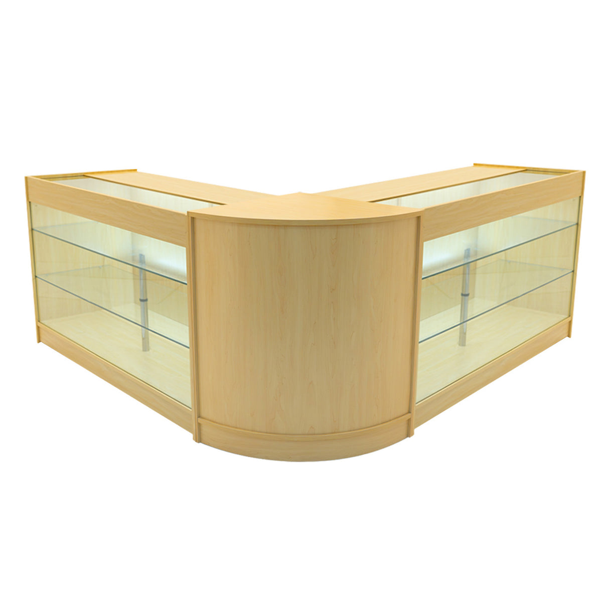 Comptoirs de Vente à LED Ensemble Helios - Érable CM60, 2 x K1500