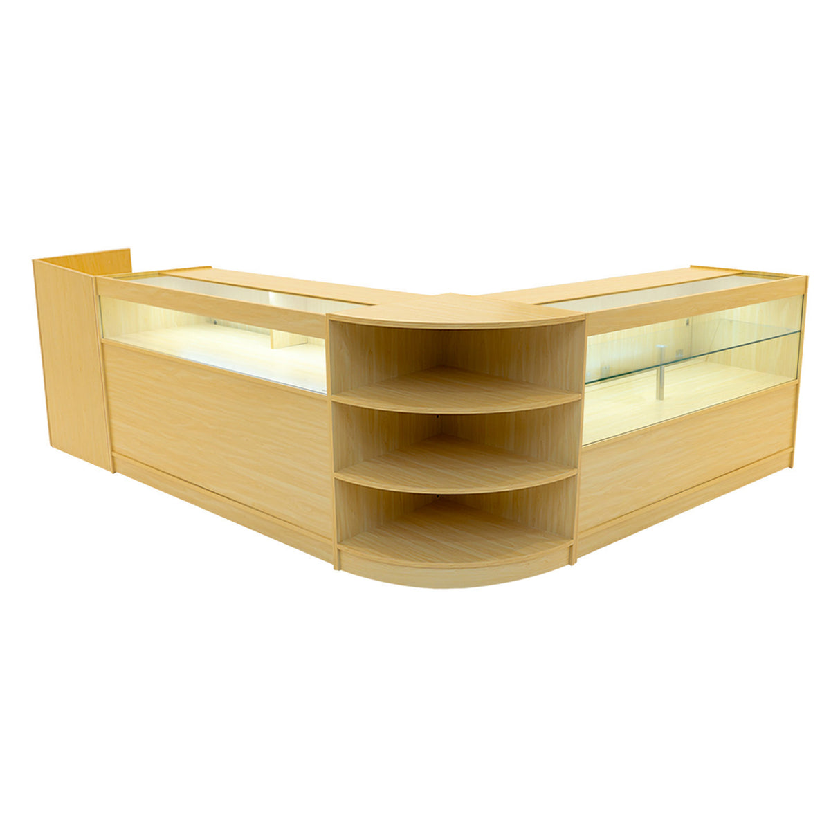 Comptoirs de Vente à LED Ensemble Europa - Érable LM60, B1500, C1500, TB60