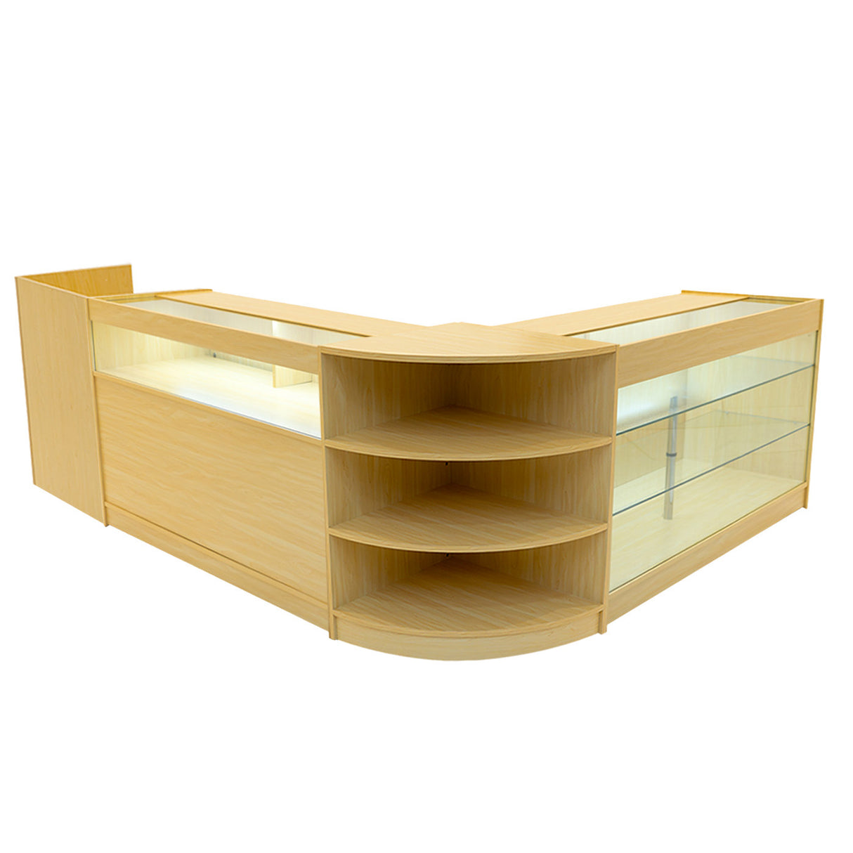 Comptoirs de Vente à LED Ensemble Hyperion - Érable LM60, B1500, K1500, TB60