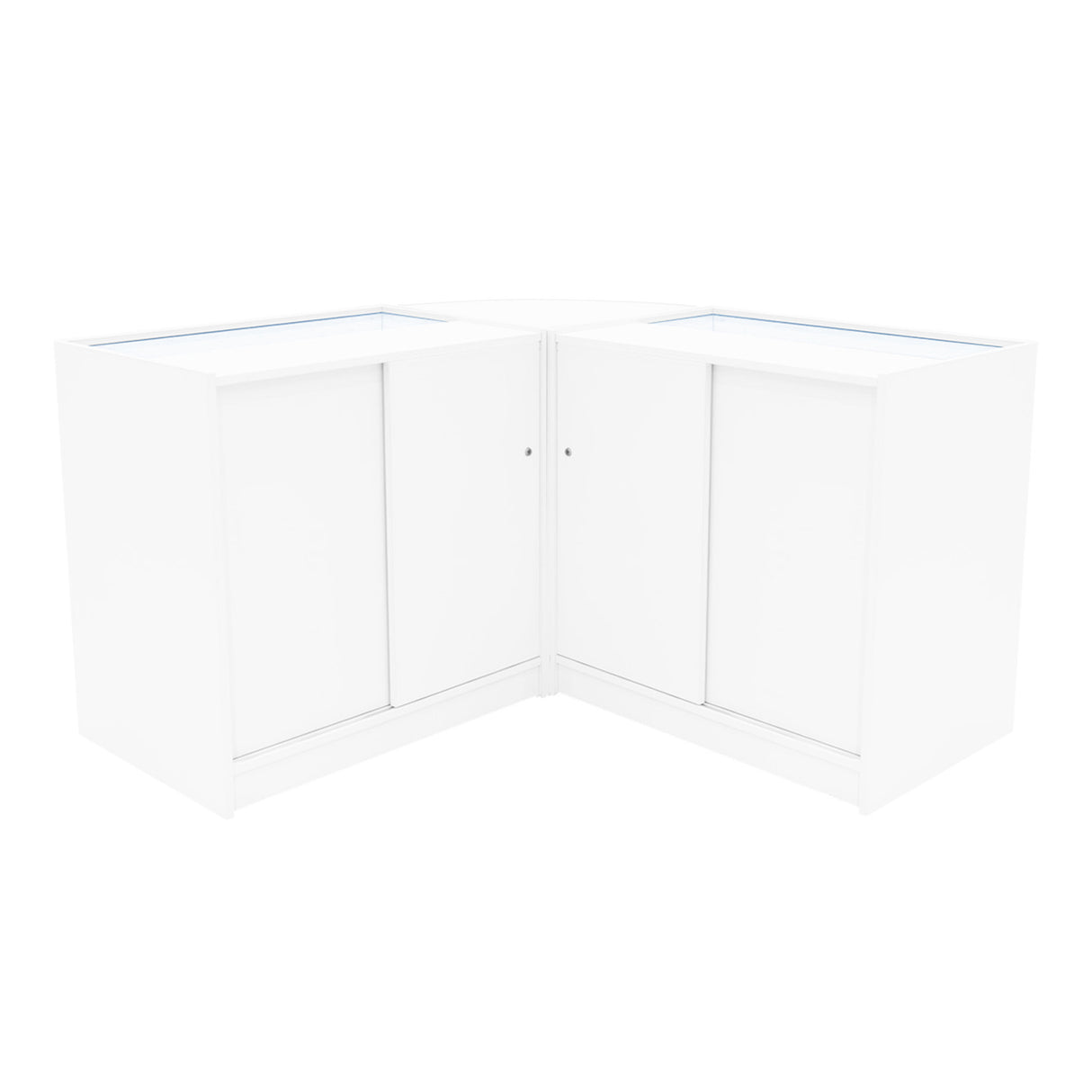 Comptoirs de Vente à LED Ensemble Iris - Blanc CM60, 2 x B900