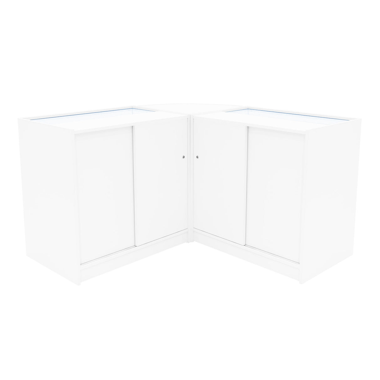 Comptoirs de Vente à LED Ensemble Adonis - Blanc CM60, B900, C900