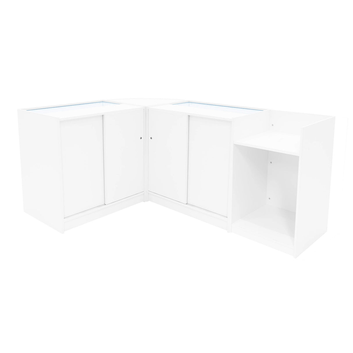 Comptoirs de Vente à LED Ensemble Sagittarius - Blanc LM60, 2 x B900, TB60