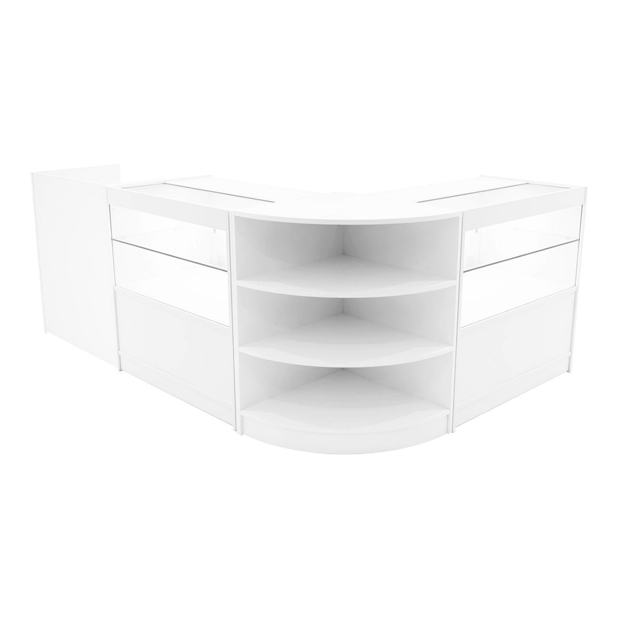 Comptoirs de Vente à LED Ensemble Eclipse - Blanc LM60, 2 x C900, TB60