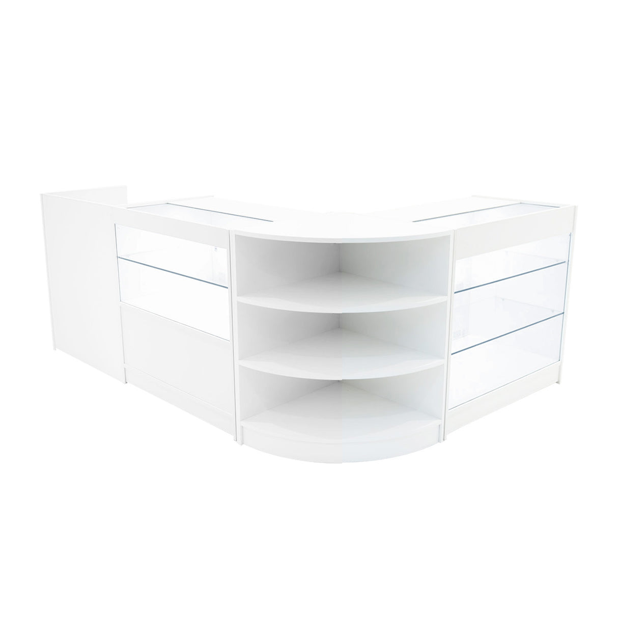 Comptoirs de Vente à LED Ensemble Theia - Blanc LM60, K900, C900, TB60