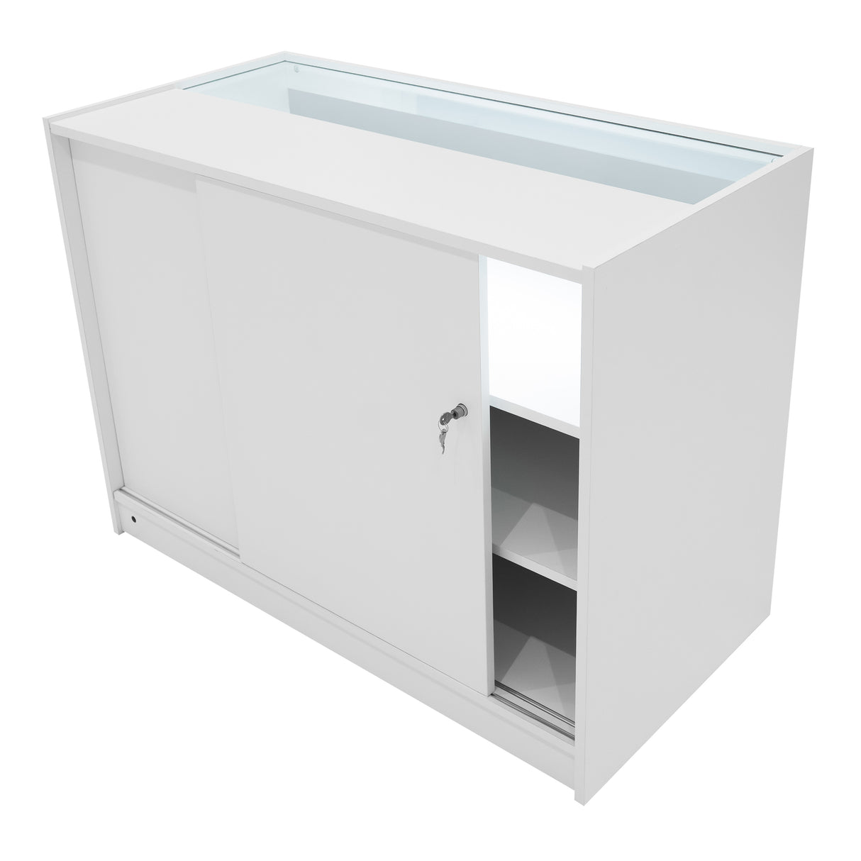 Comptoirs de Vente à LED Ensemble Iris - Blanc CM60, 2 x B1200