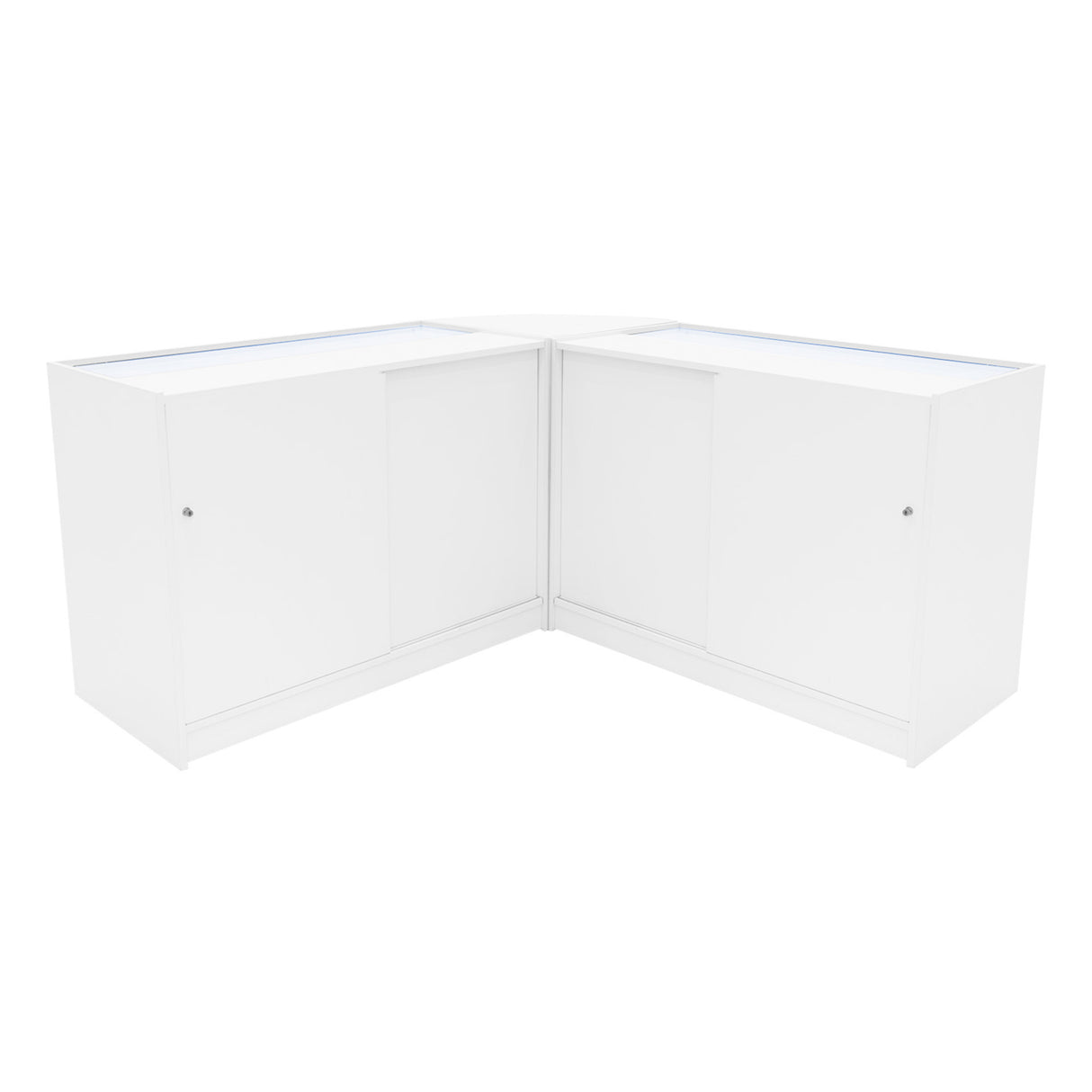 Comptoirs de Vente à LED Ensemble Helios - Blanc CM60, 2 x K1200