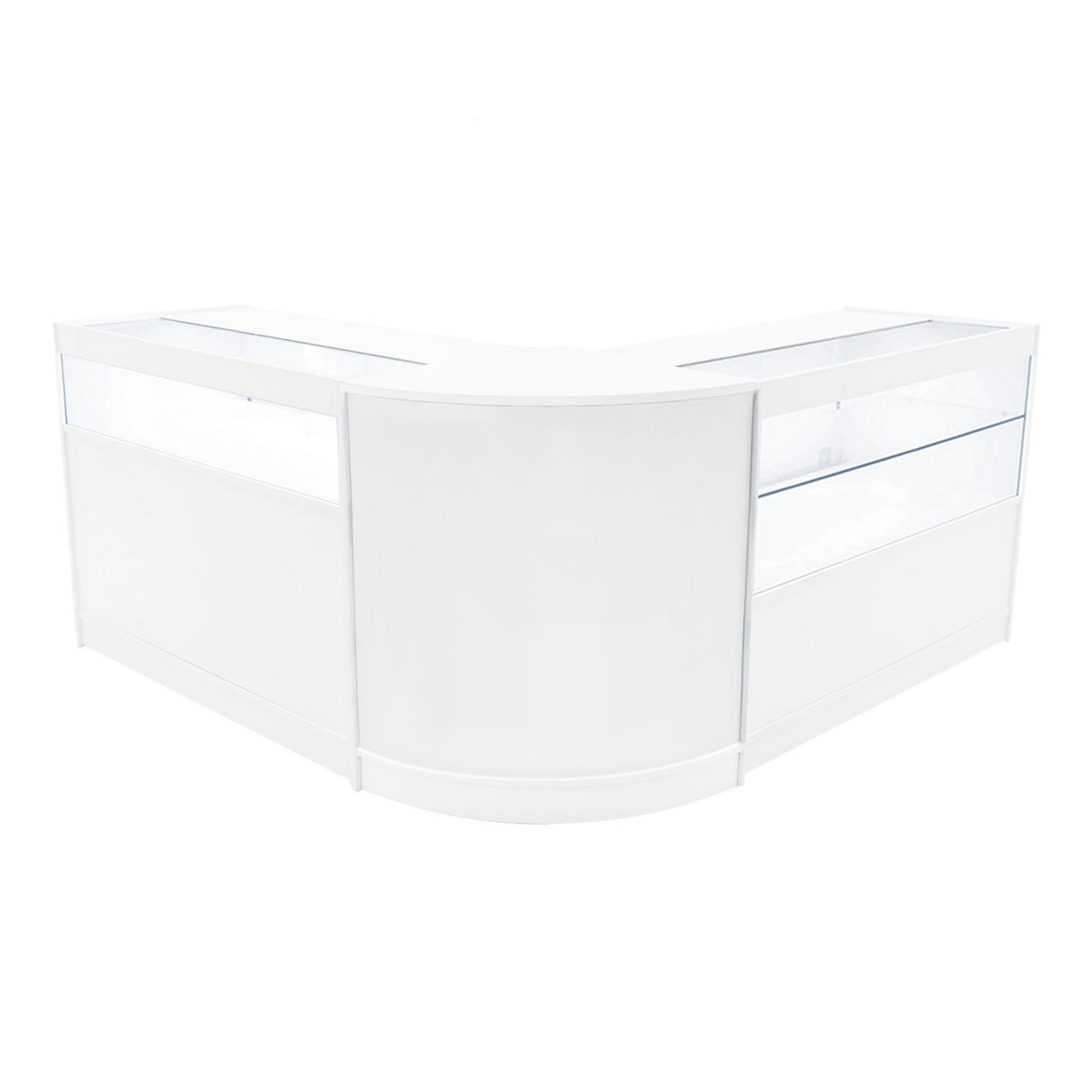 Comptoirs de Vente à LED Ensemble Adonis - Blanc CM60, B1200, C1200