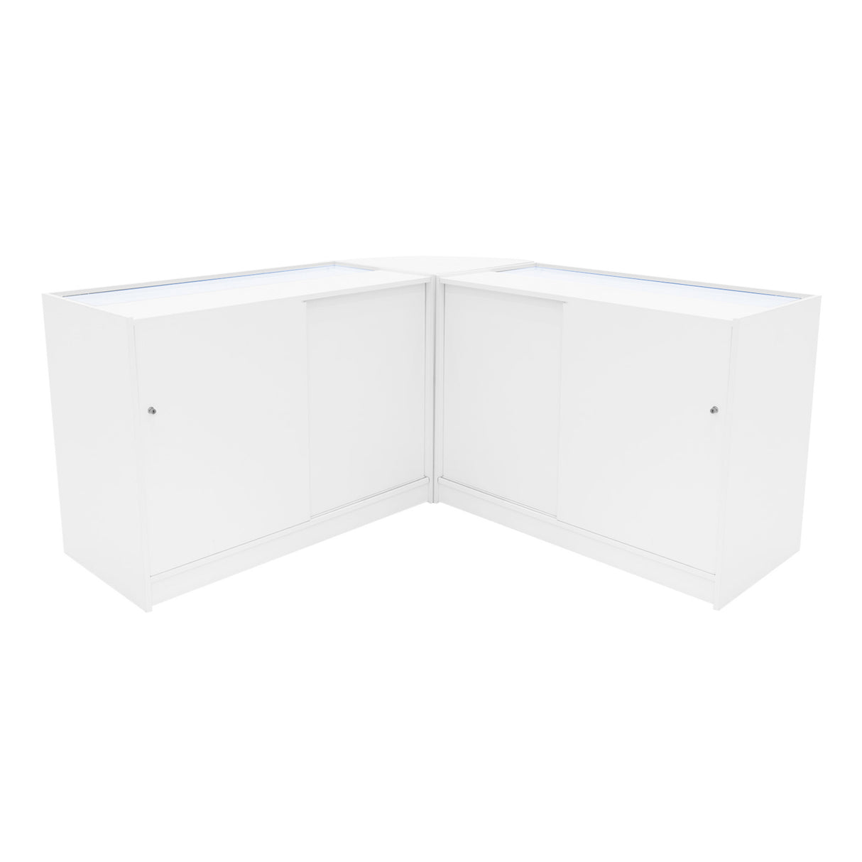 Comptoirs de Vente à LED Ensemble Adonis - Blanc CM60, B1200, C1200