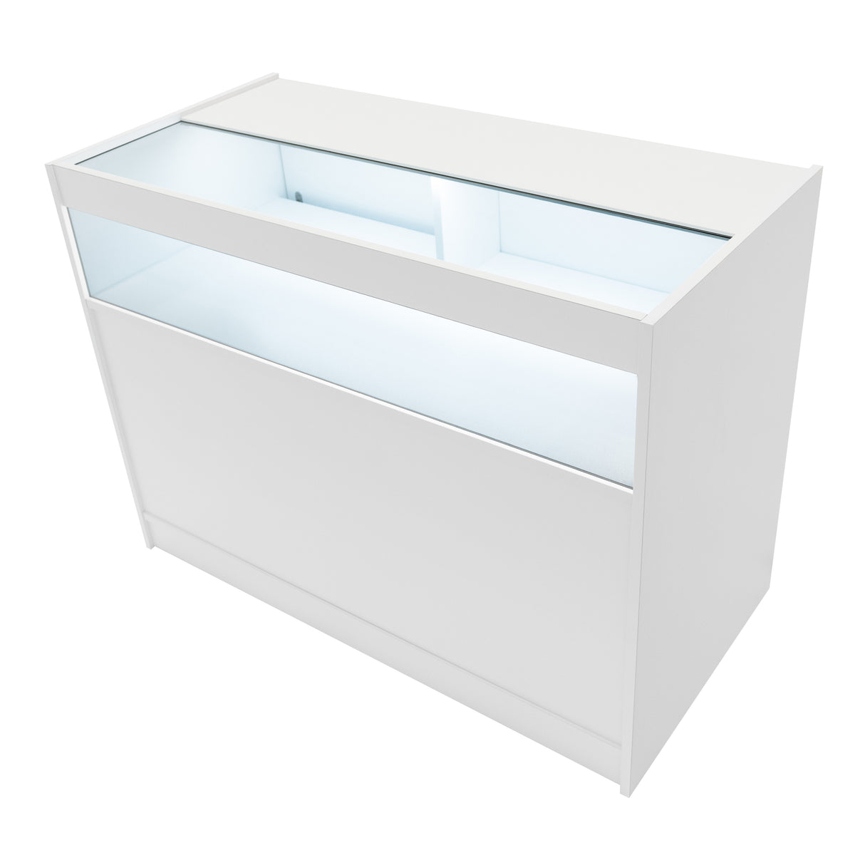 Comptoirs de Vente à LED Ensemble Adonis - Blanc CM60, B1200, C1200