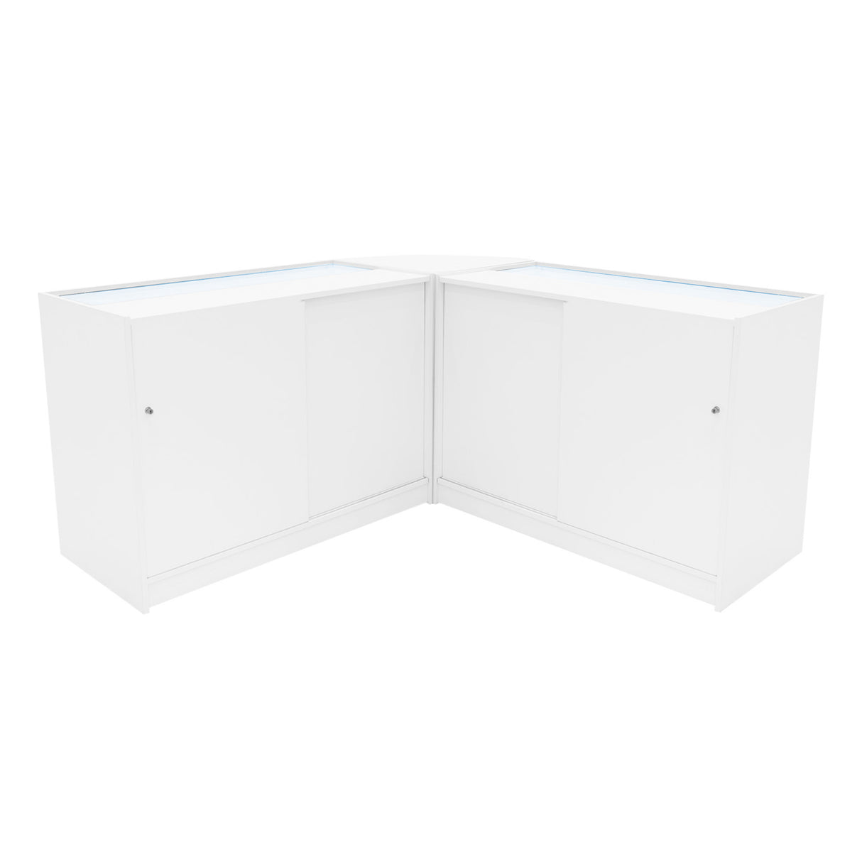 Comptoirs de Vente à LED Ensemble Hera - Blanc CM60, K1200, C1200