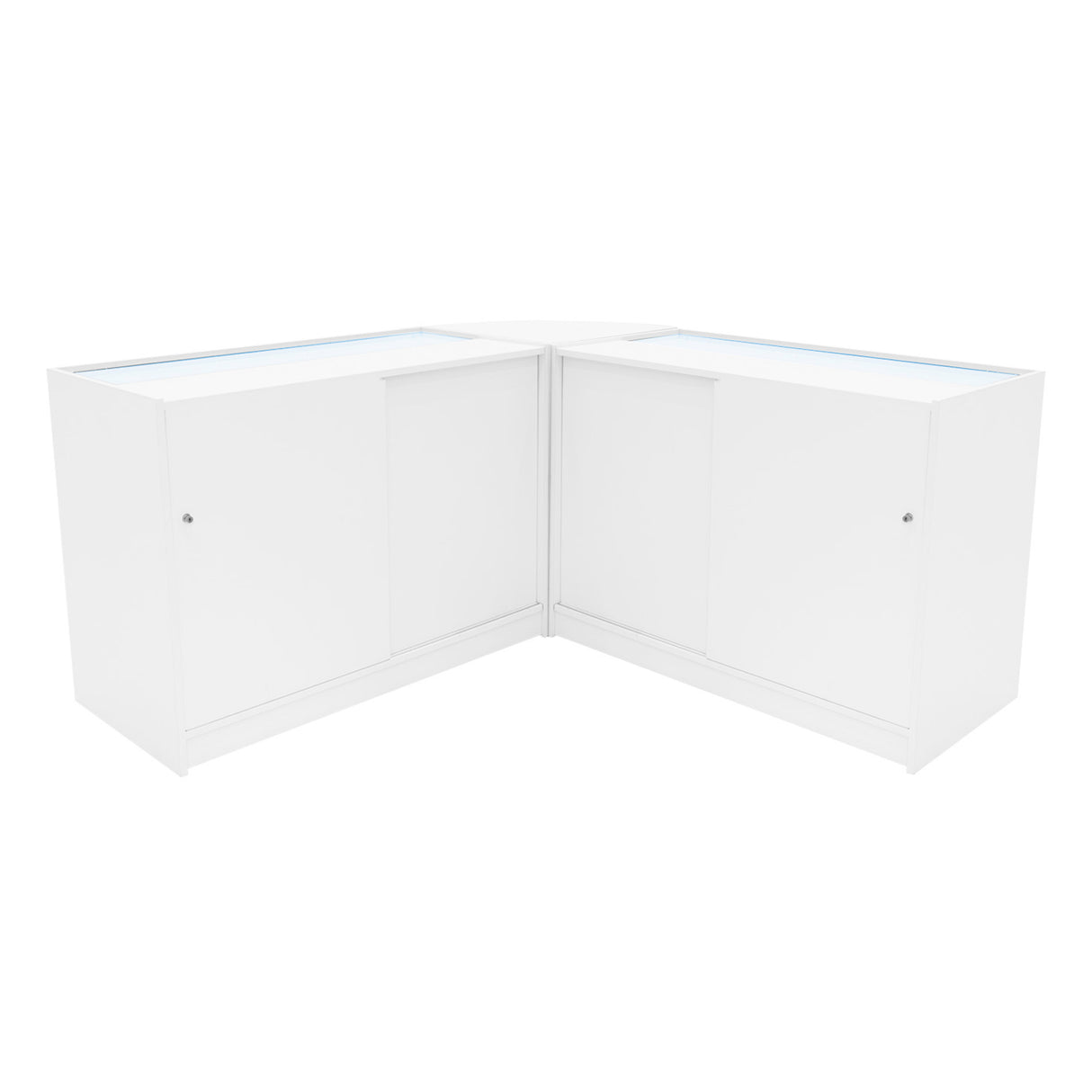 Comptoirs de Vente à LED Ensemble Triton - Blanc CM60, K1200, B1200