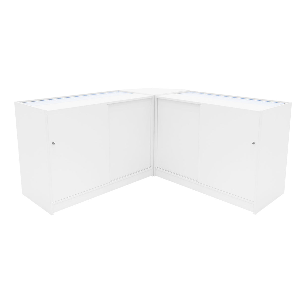 Comptoirs de Vente à LED Ensemble Andromeda - Blanc LM60, 2 x C1200
