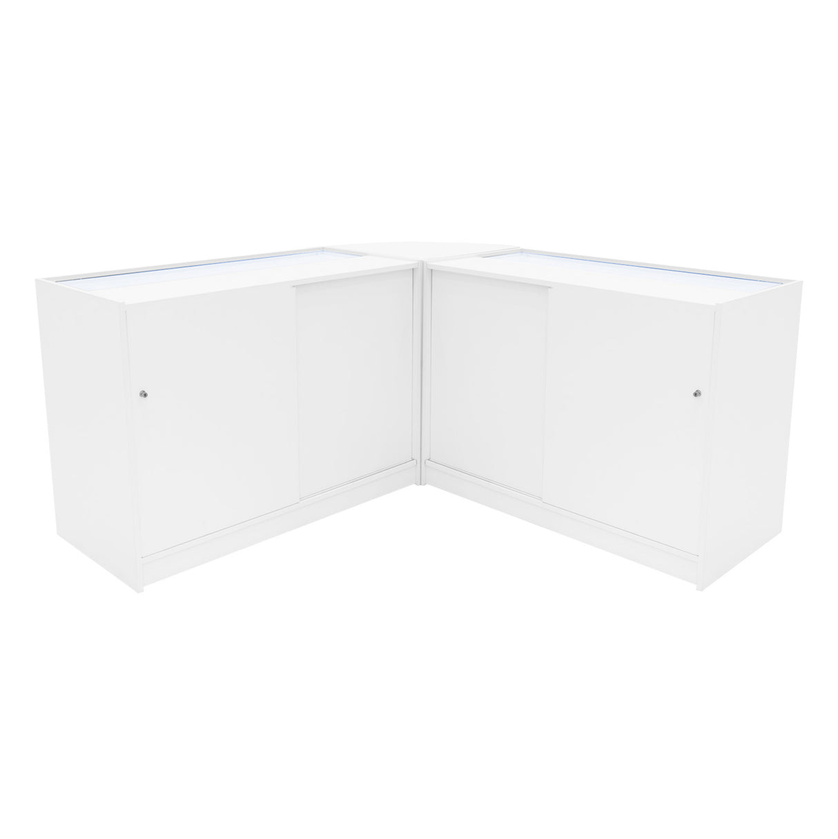 Comptoirs de Vente à LED Ensemble Apollo - Blanc LM60, 2 x K1200