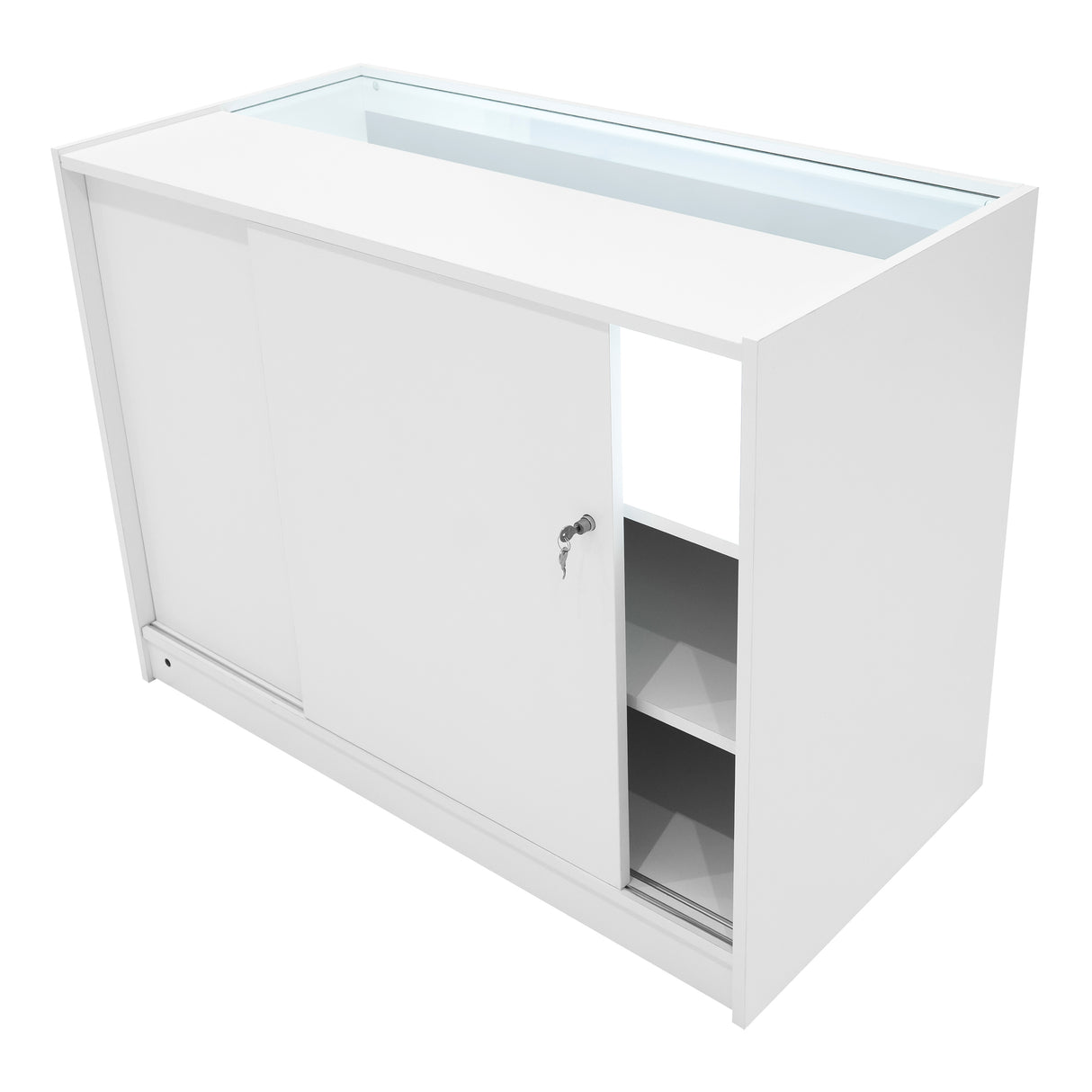 Comptoirs de Vente à LED Ensemble Polaris - Blanc CM60, K1200, B1200, TB60