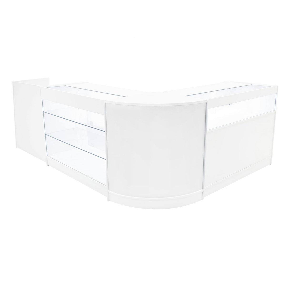 Comptoirs de Vente à LED Ensemble Polaris - Blanc CM60, K1200, B1200, TB60