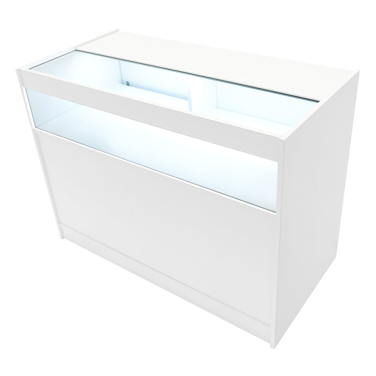 Comptoirs de Vente à LED Ensemble Polaris - Blanc CM60, K1200, B1200, TB60