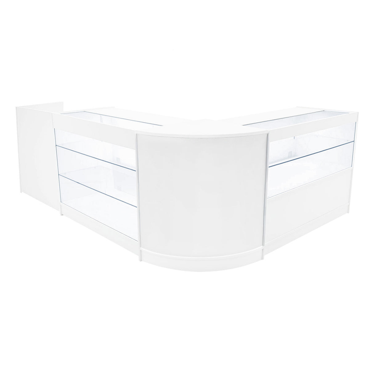 Comptoirs de Vente à LED Ensemble Vega - Blanc CM60, K1200, C1200, TB60
