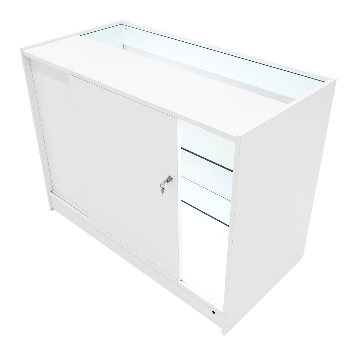 Comptoirs de Vente à LED Ensemble Vega - Blanc CM60, K1200, C1200, TB60