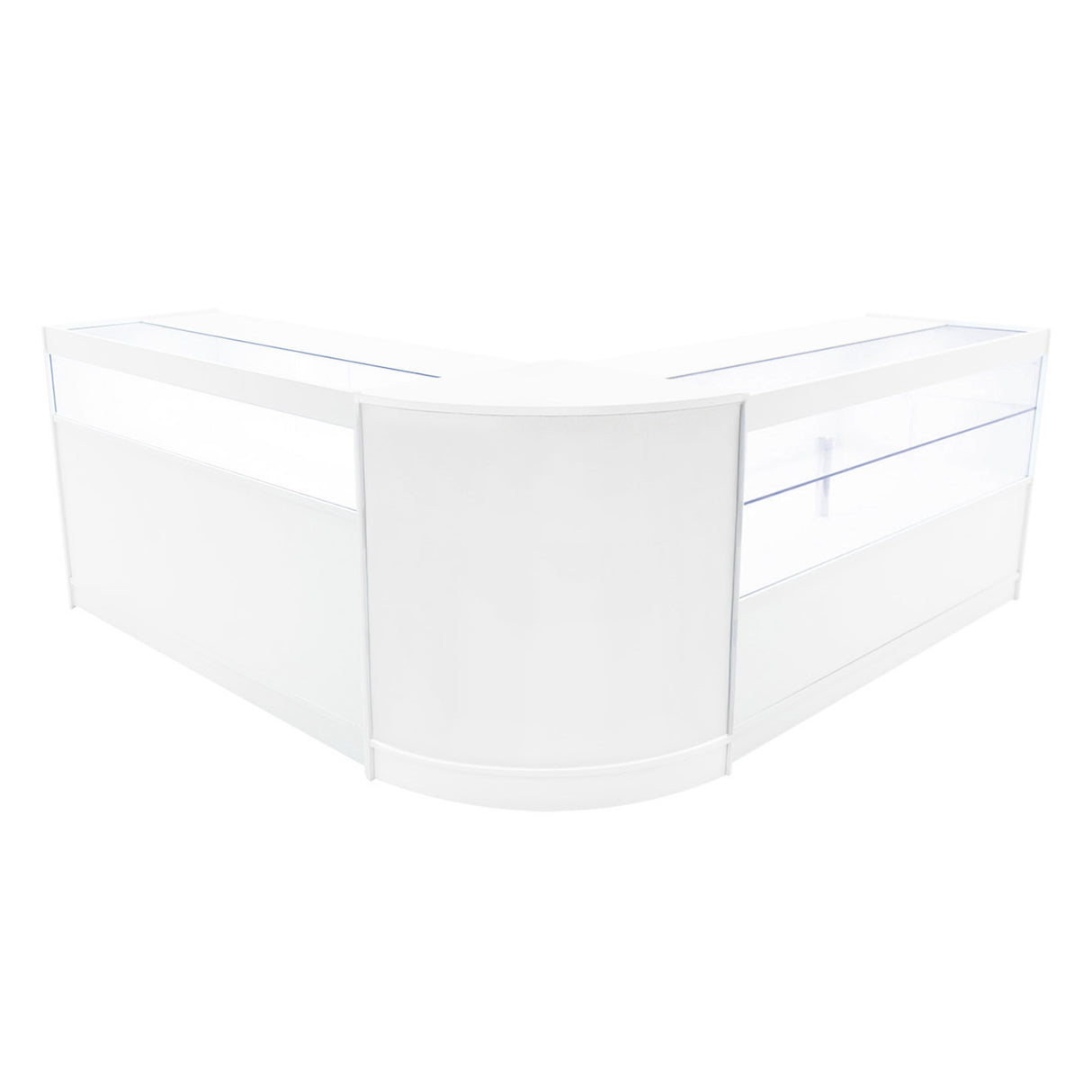 Comptoirs de Vente à LED Ensemble Adonis - Blanc CM60, B1500, C1500