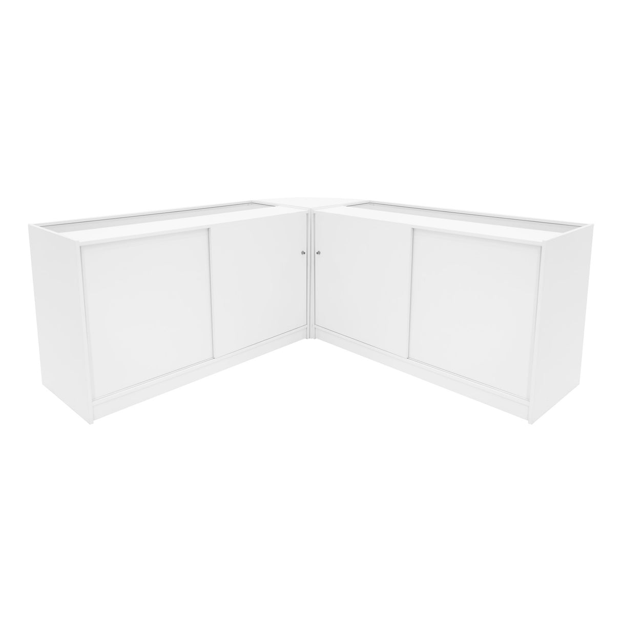 Comptoirs de Vente à LED Ensemble Andromeda - Blanc LM60, 2 x C1500
