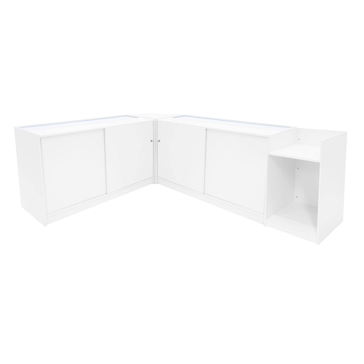 Comptoirs de Vente à LED Ensemble Sagittarius - Blanc LM60, 2 x B1500, TB60