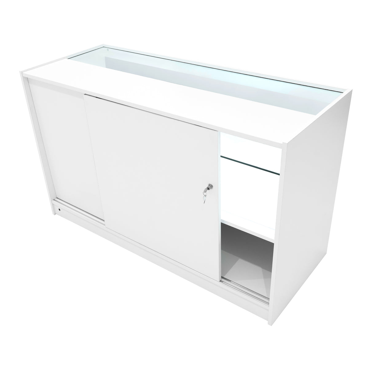 Comptoirs de Vente à LED Ensemble Eclipse - Blanc LM60, 2 x C1500, TB60
