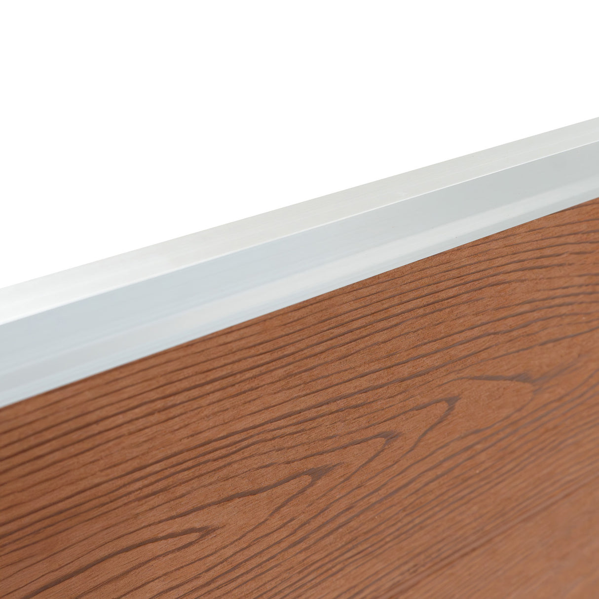 Kit Clôture Composite 10 Panneaux & 11 Poteaux à LED - Marron