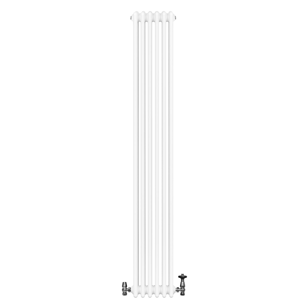 Radiateur Traditionnel à 4 Colonnes & Vannes - 1800 x 290 mm - Blanc