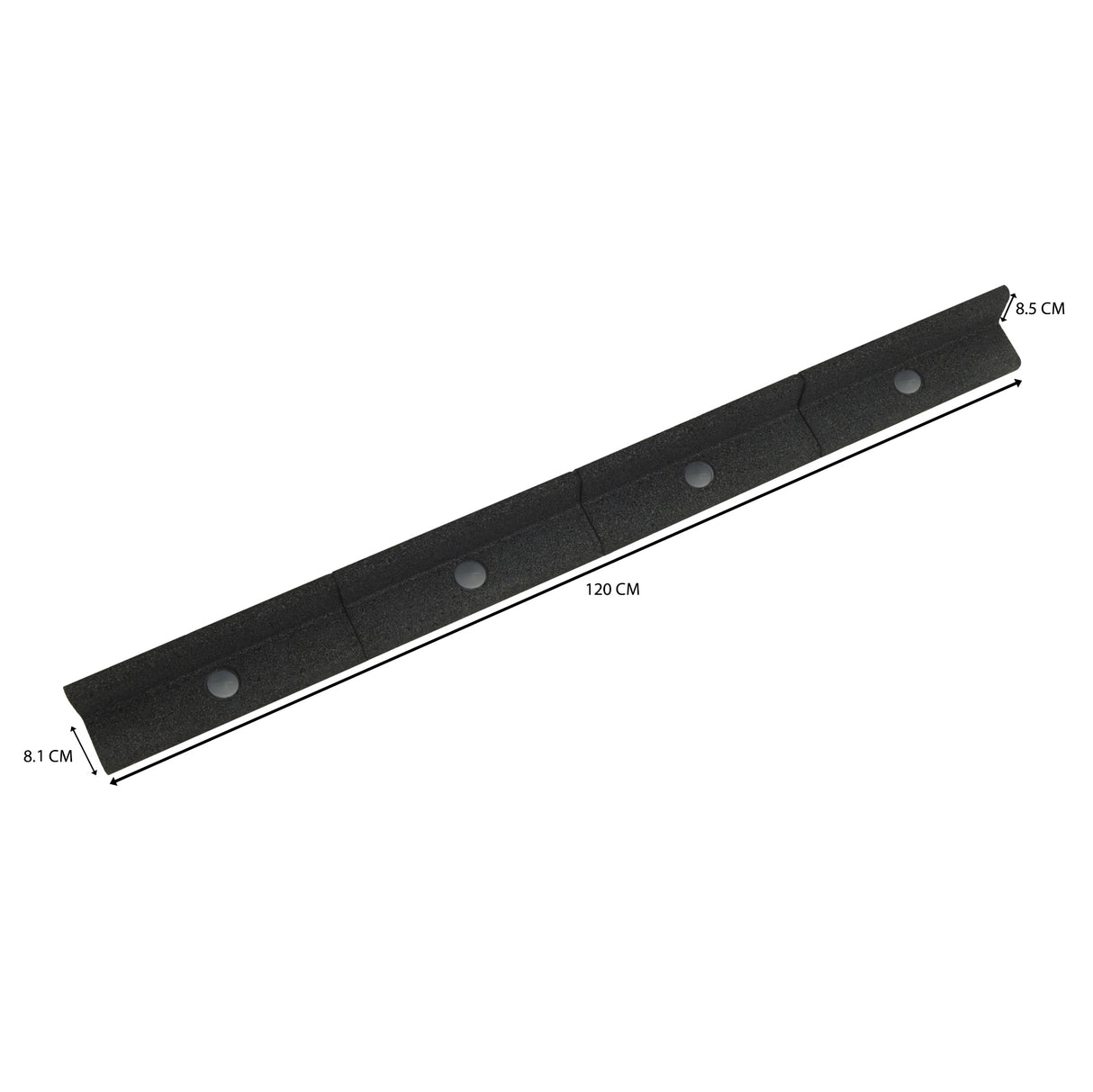 Lot de 26 Bordures de Jardin Flexibles en Caoutchouc 1,2 m & Maillet - Noir