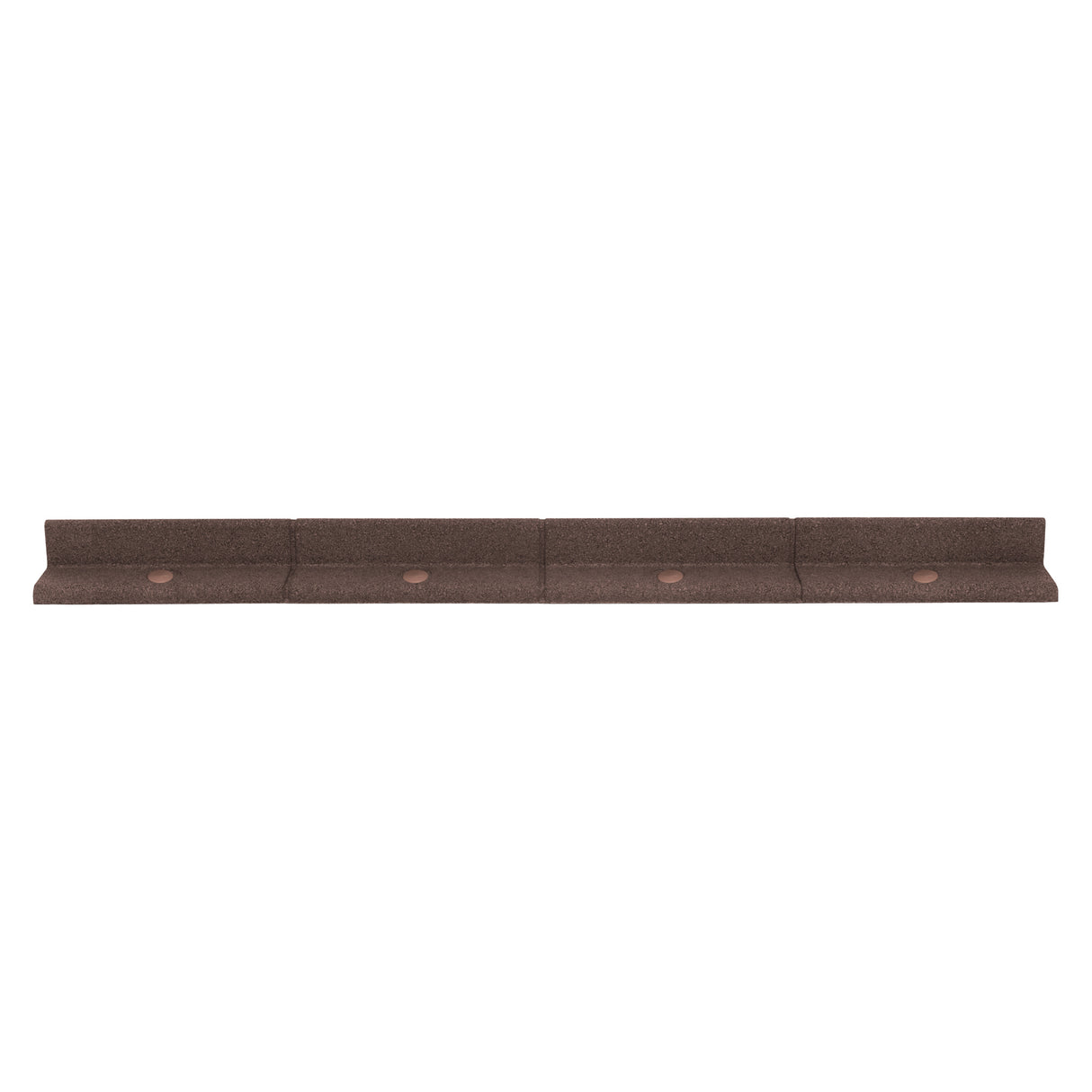 Lot de 28 Bordures de Jardin Flexibles en Caoutchouc 1,2 m & Maillet - Marron