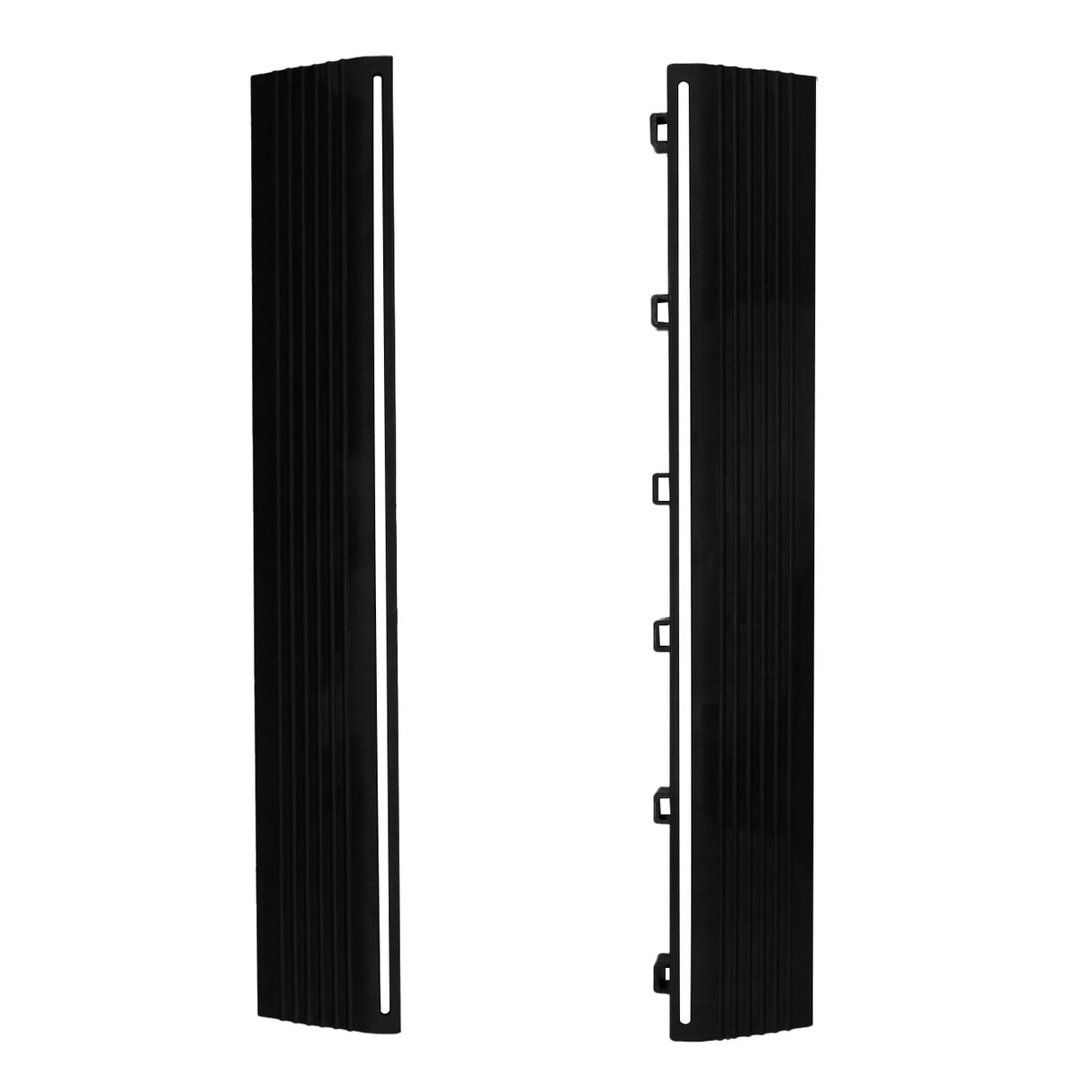 Carrelage de Sol Ventilé Pour Garage x225 Avec Bordure (Noir)